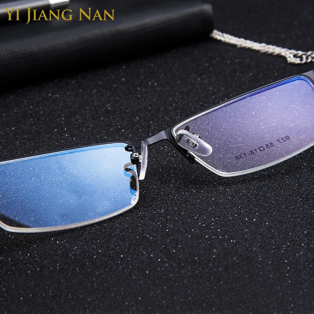 Модные трендовые Полуободковые качественные очки большого размера мужские по