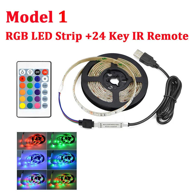 5 В USB RGB светодиодный светильник 2835 шкаф кухонный светодиодный s лента 1-5 м водонепроницаемая полоса шкаф ТВ украшение лампа спальня освещение светильники