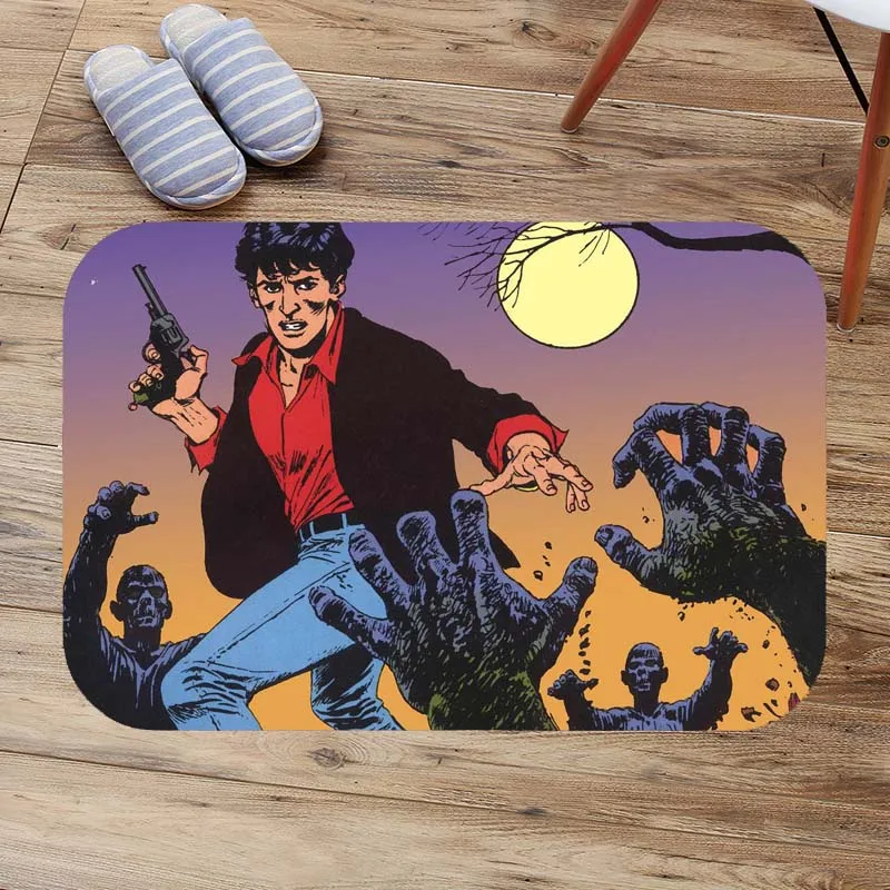 Dylan Dog Print Absorbent Bathroom Mat Custom Doormat Door Slip-resistant Pad Shower Bath Mats | Дом и сад