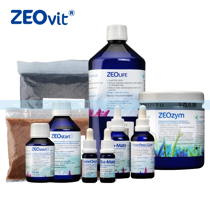 Аквариумный резервуар ZEOVit удаление водорослей water clean zeolife zeozystar3 bio active carbon biophos2