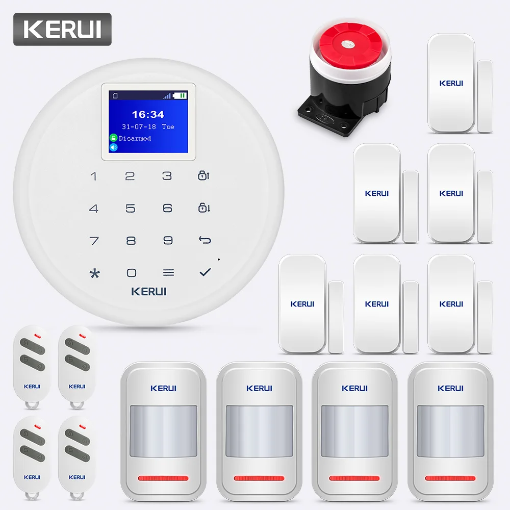KERUI G17 белый 433 МГц домашняя Безопасность GSM система оповещения беспроводное