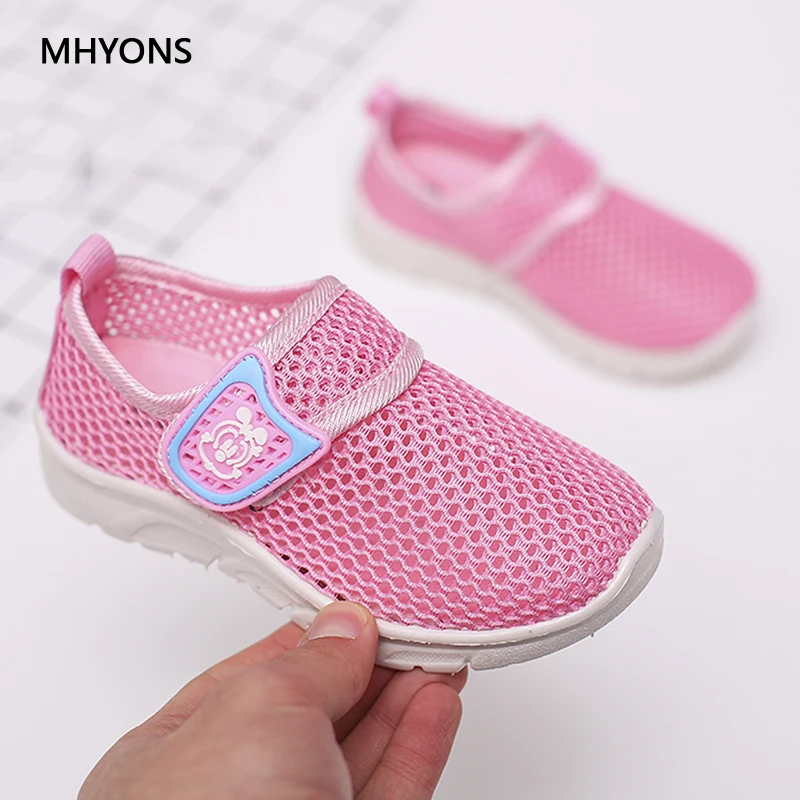 MHYONS/2019 модная детская одежда сандалии Обувь с дышащей сеткой разнопарая обувь