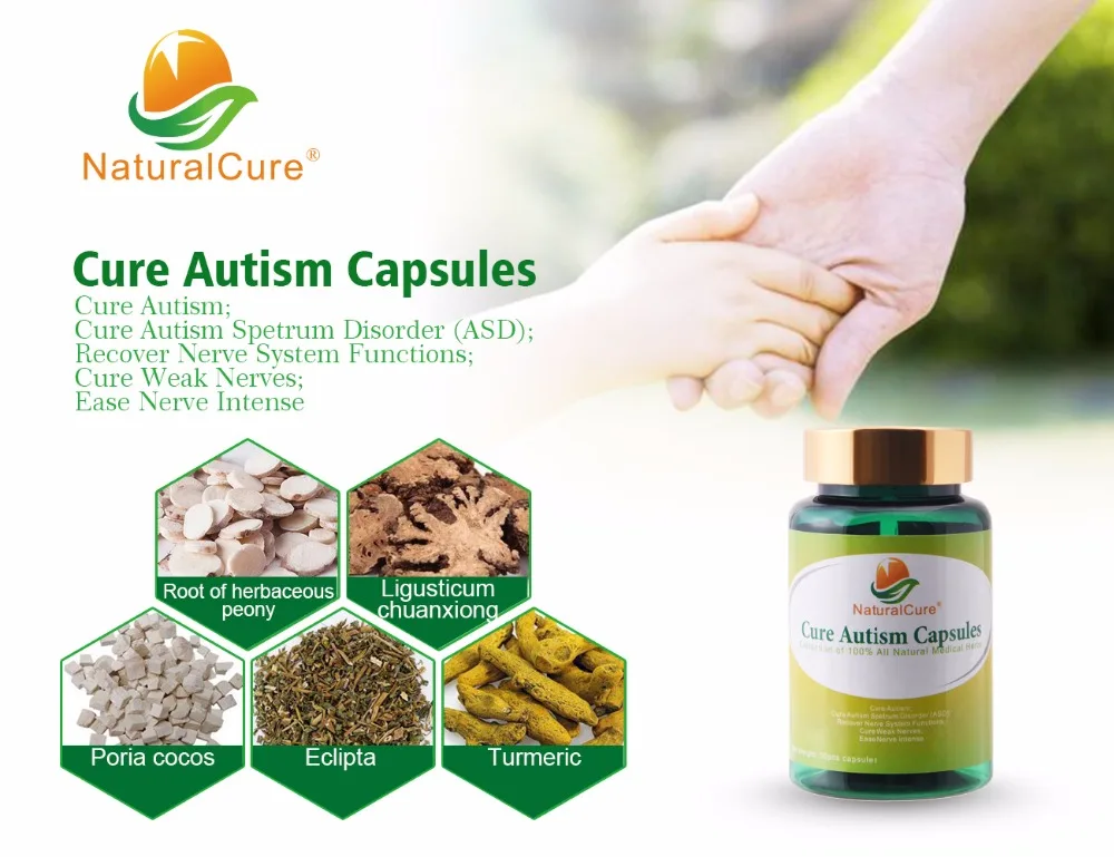 NaturalCure лечение аутистических капсул, лечение и предотвращение ASD износа с помощью лечения с помощью Psychology, без побочного эффекта 50 таблеток