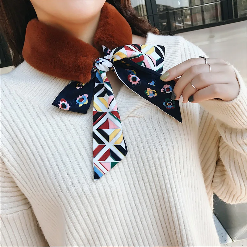 Женский шарф новинка на шнуровке воротник Корейская версия из искусственного