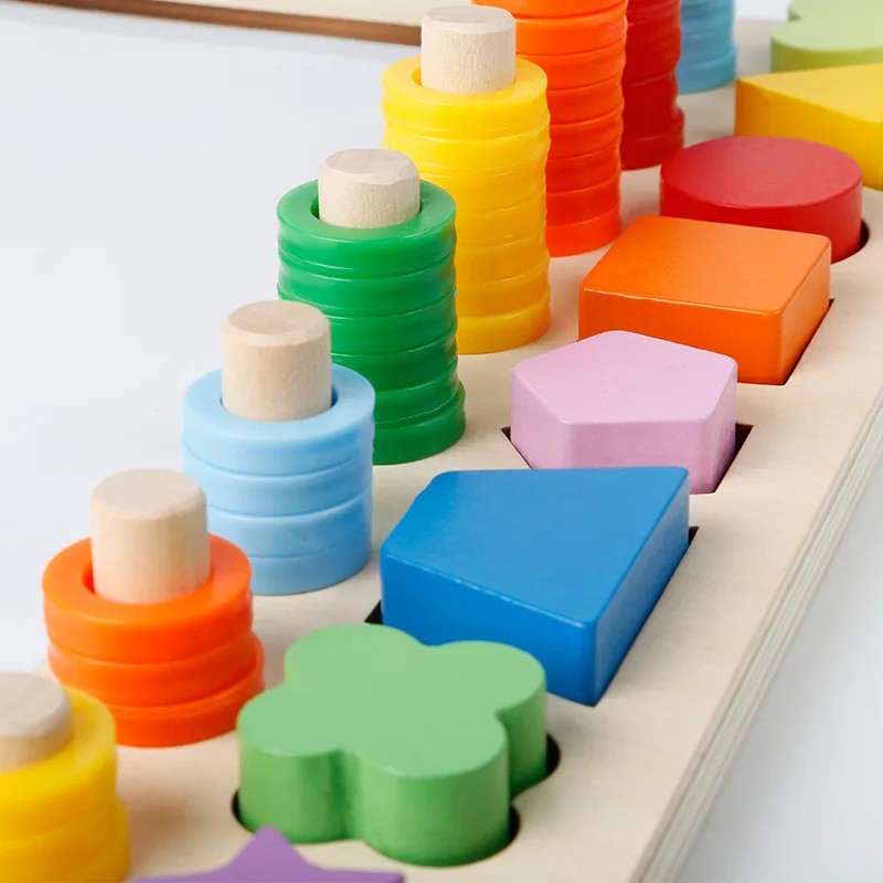 Новые детские деревянные многофункциональные Обучающие подсчета чисел