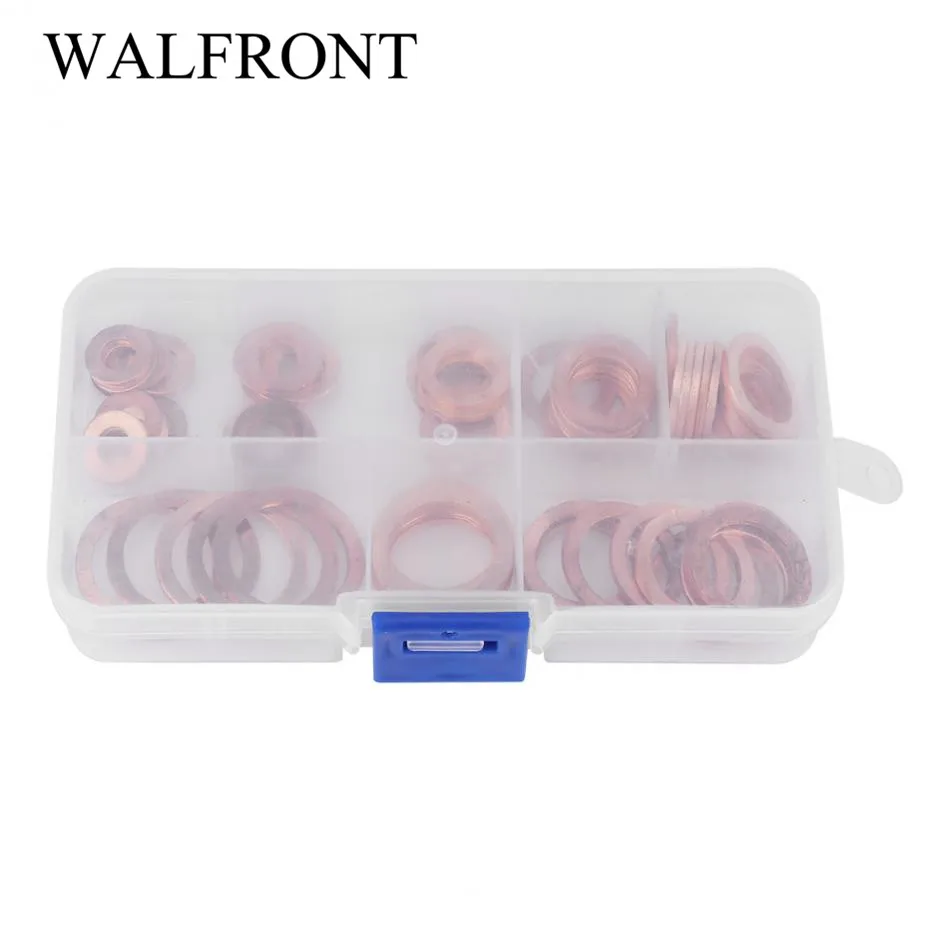 80 шт сплошной Медь шайба приемный штепсельной вилки шайбы в ассортименте