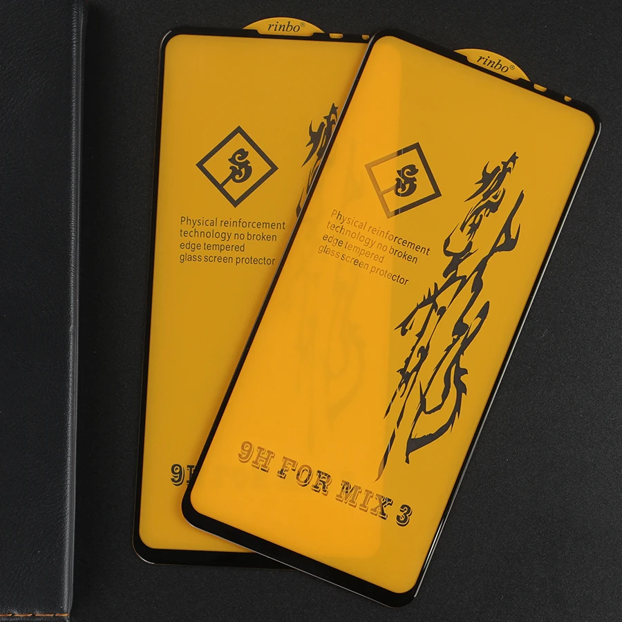 WOLFPSYCH New 6D Full Glue Tempered Glass For Xiaomi Mix 3 Cover Screen Protector Protective Film | Мобильные телефоны и