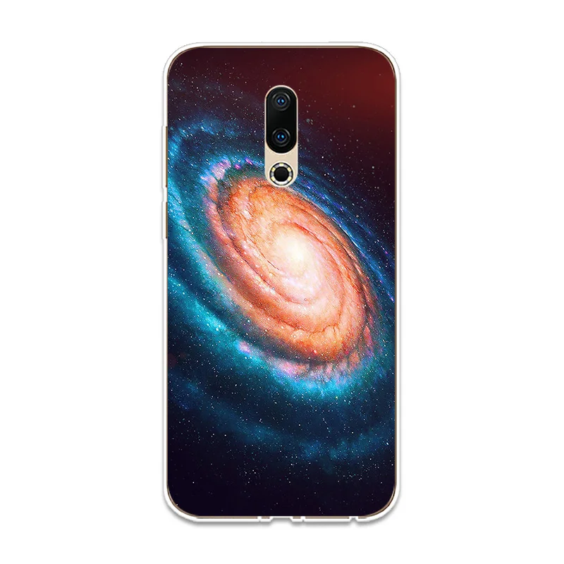 Силиконовый чехол для телефона Universe Milky Way Couqe Meizu 15 16 Lite Plus 16X Note 8 Pro 6 7 X8 U10 U20 мягкий |