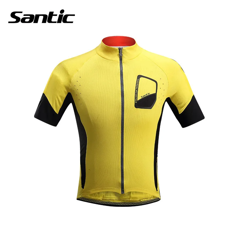 Santic летняя мужская велосипедная майка с коротким рукавом MTB шоссейный велосипед