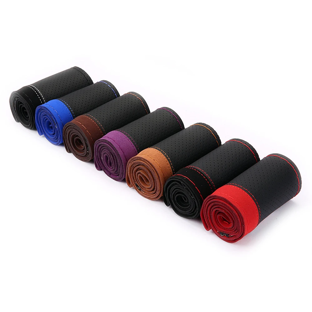 38cm car universal sports color matching steering wheel covers anti-skid breathable sweat-absorbing Luxury cover | Автомобили и
