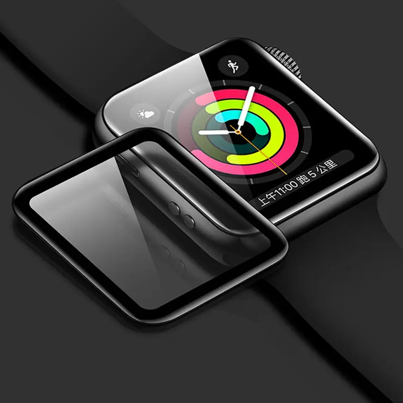 Защитный чехол из закаленного стекла для Apple Watch 3 2 1 44 мм 40 iwatch band 42 38 мм|Защита