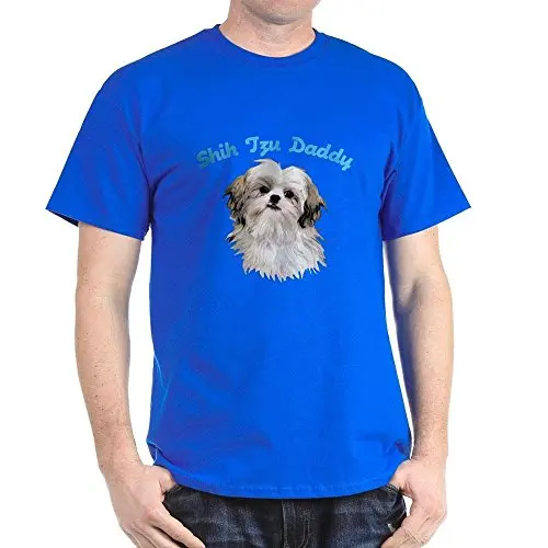 Ши-тцу папа-100% хлопковая футболка | Мужская одежда