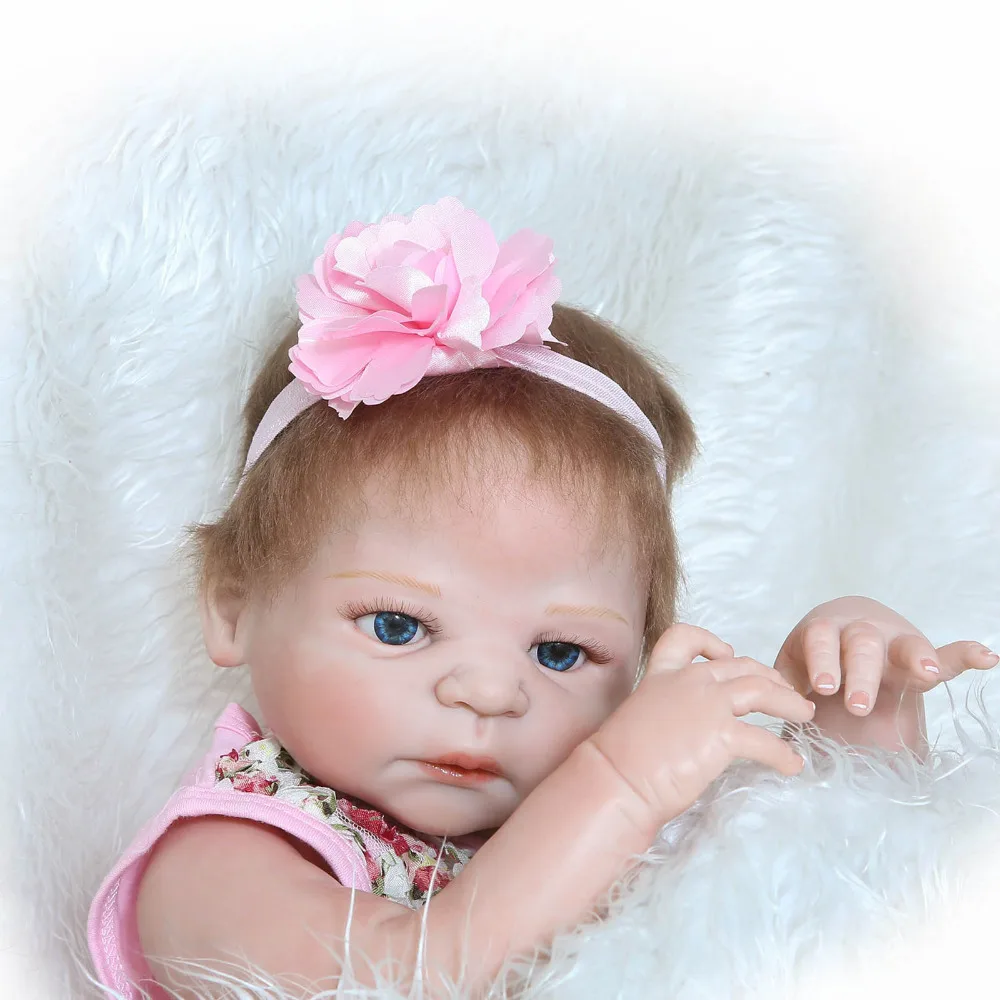 55 см силиконовая кукла-реборн для всего тела реалистичные игрушки новорожденных