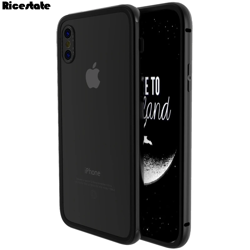 Металлический бампер защитный чехол для iphone X XS XR MAX 5 5s 6 6s 7 8 Plus круглая
