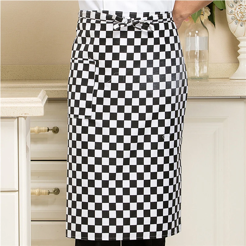 

Women's Striped Kitchen Apron Wholesale price Men's Useful Cooking Grid Adjustable Chef Cleaning Accessories Kitchen Aprons new