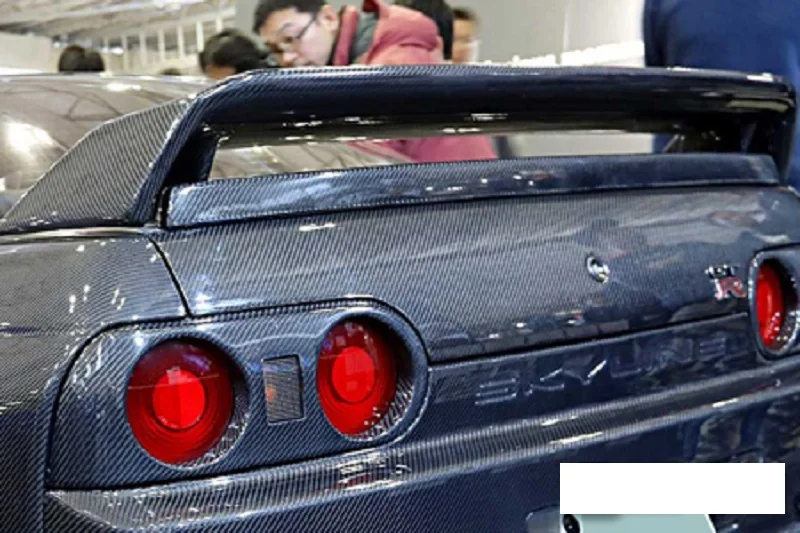 Автомобильные аксессуары для Nissan Skyline R32 GTR OEM, задний спойлер из углеродного волокна, глянцевое волокно, крыло багажника, крышка багажника, Гоночный комплект кузова, отделка