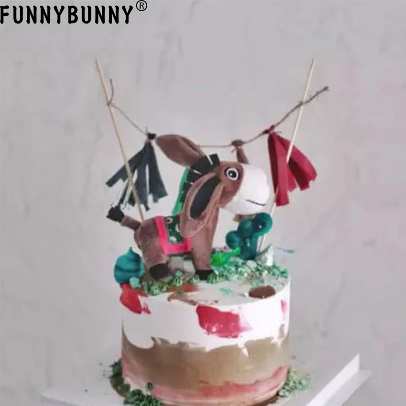 FUNNYBUNNY украшение для торта с цветными кисточками бумажный флаг рождественские