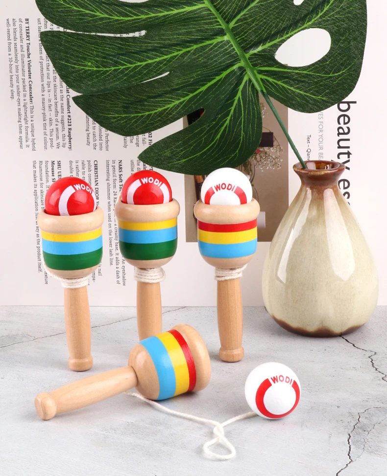 Candywood деревянные игрушки мяч координации игры меч жонглирование мячом навыки Kendama деревянные умений Развивающие игрушки для детей