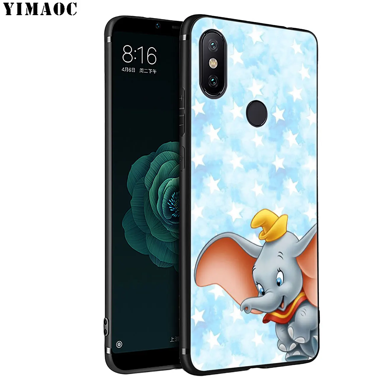 Милый мягкий силиконовый чехол YIMAOC с изображением слона Дамбо для Xiaomi MI 10 9 9T CC9 CC9E