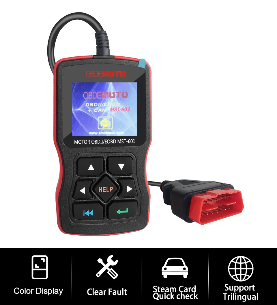AOSHIKE OBD диагностический инструмент OBDII протоколы Smart Scan инструмент считыватель кода Поддержка мульти-брендов автомобилей и языков