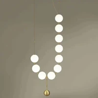 new modern led chandeliers lighting 10 glass balls free styling hanging light fixture for restaurant kitchen parlor pendant lamp