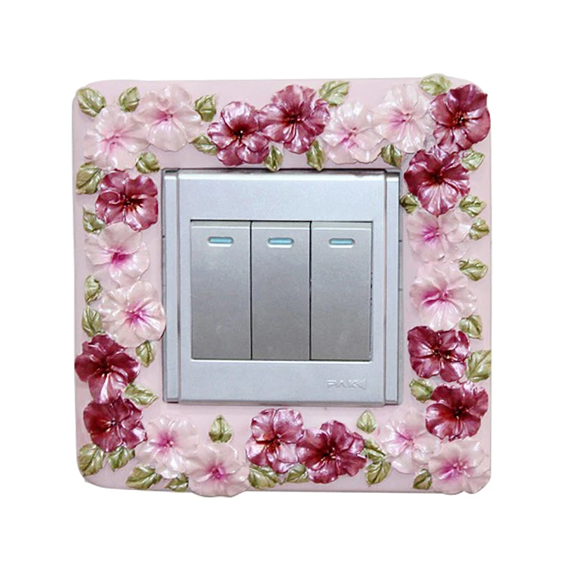 Европейский Простой выключатель питания полимерная розетка защитный чехол с