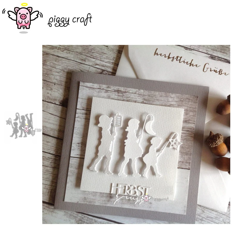 Форма для вырезания металла свинка Ремесло штамп форма 3 шт. фонарик ребенок