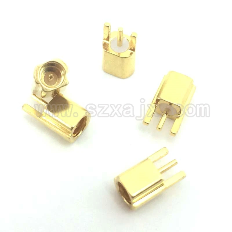5 шт. MMCX гнездовой разъем для монтажа печатной платы с прямой позолоченной