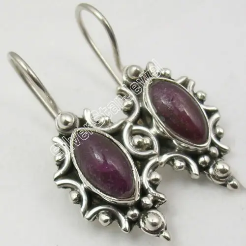 Серебряные дизайнерские IOLITE Красивые Висячие серьги 2,6 см религиозные украшения вариации