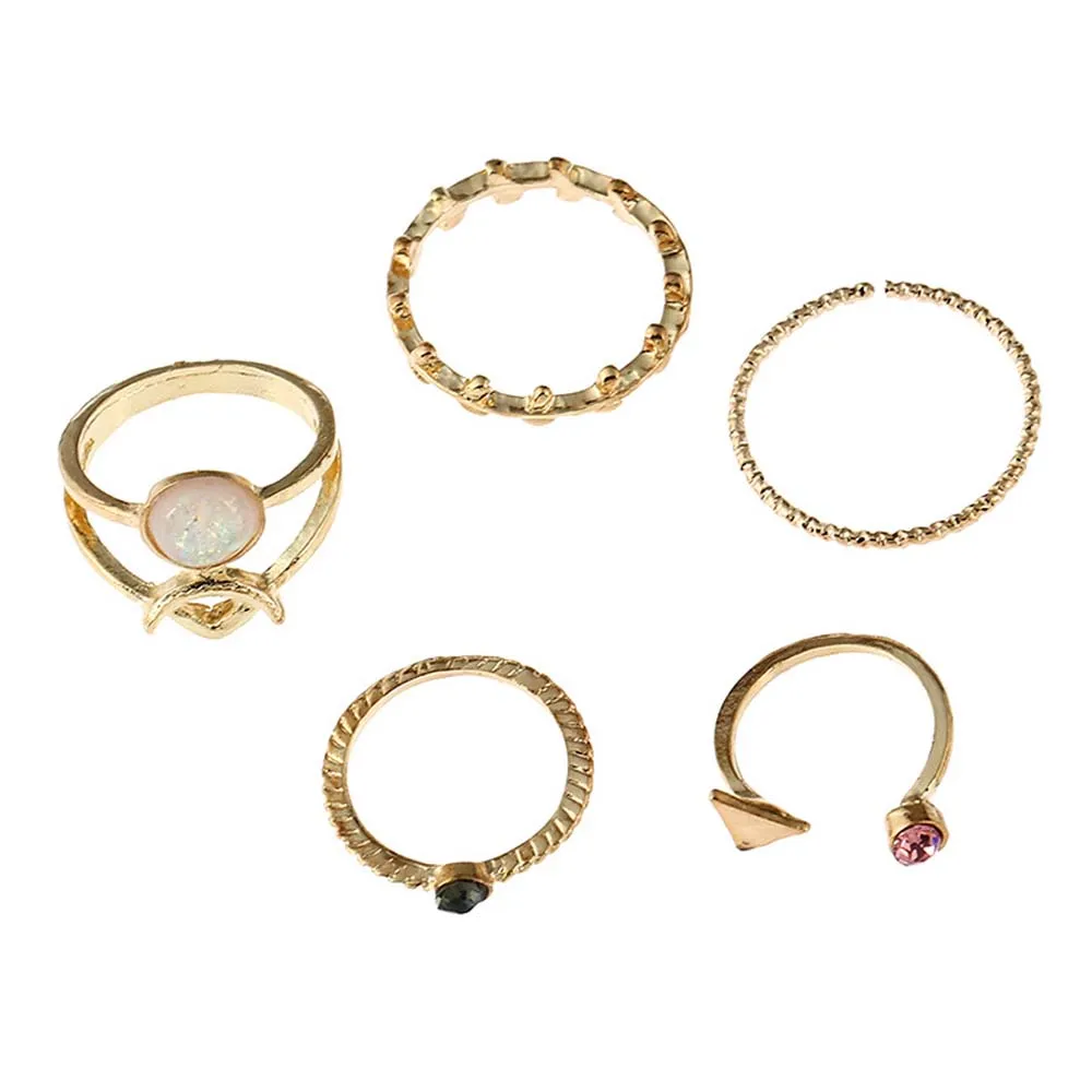 5 шт./компл. винтажные богемные соединительные кольца на палец Набор