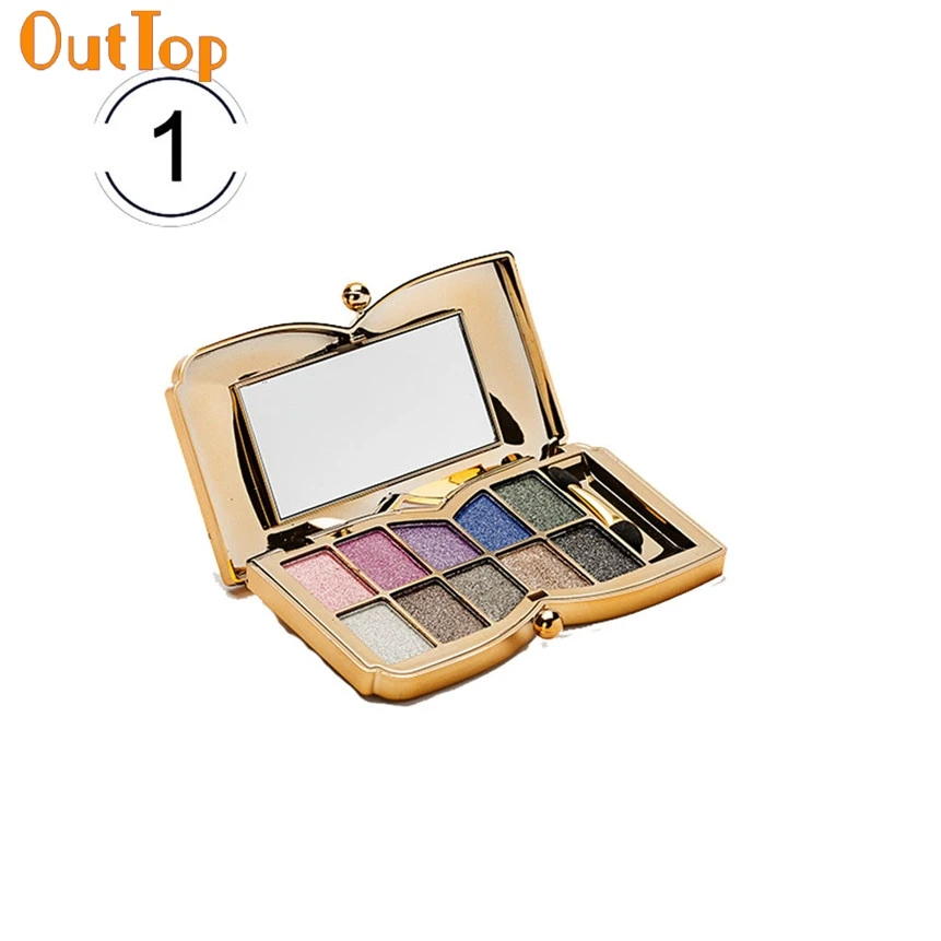 OutTop Beauty Fashion 1 коробка 10 видов цветов мерцающие тени для век Палитра теней