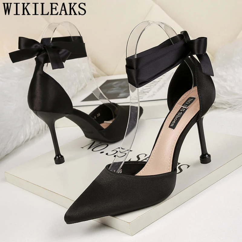 Туфли лодочки женские на каблуке шпильке пикантные Вечерние туфли высоком