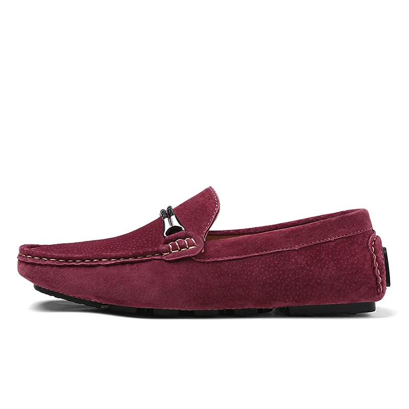 GOXPACER 2018 New Spring And Autumn Men Shoes Casual Loafers Pig Leather Flats Genuine Moccasins | Обувь