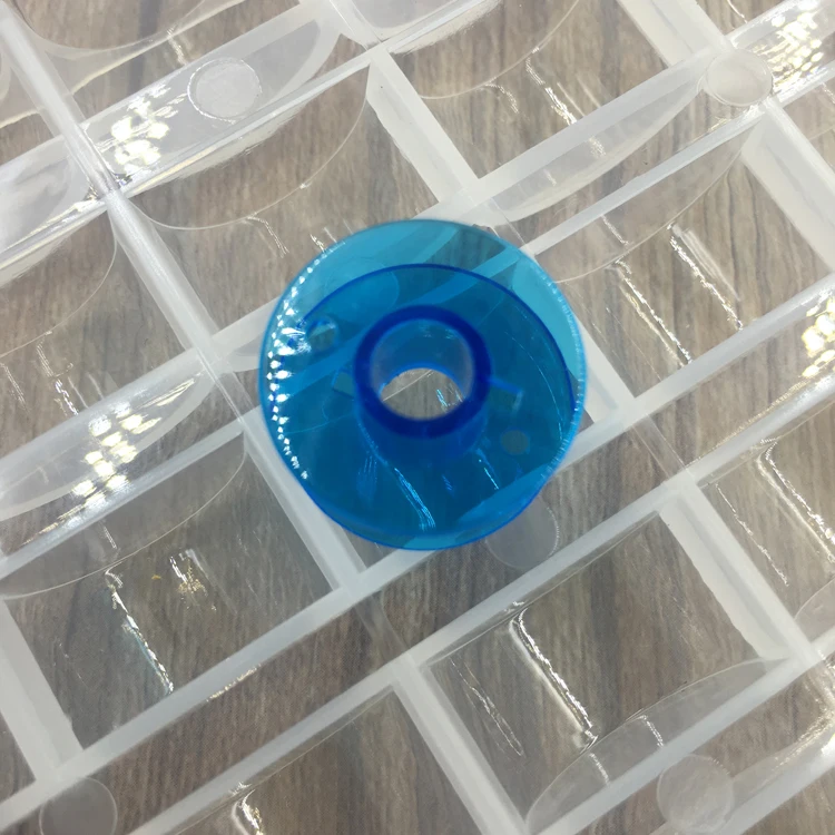 25pcs blue (no box) Швейные аксессуары пластик/металл 25 шт. бобины для шитья машины катушки ниток чехол для хранения Коробка для домашние инструменты для шитья принадлежности - Цвет: 25pcs blue (no box)