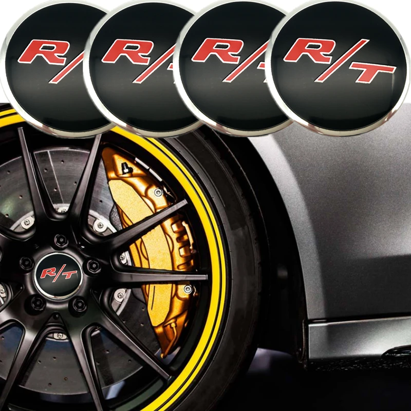 4 шт. 56 5 мм R/T RT логотип Алюминиевый автомобильный эмблема колесный центр ступица