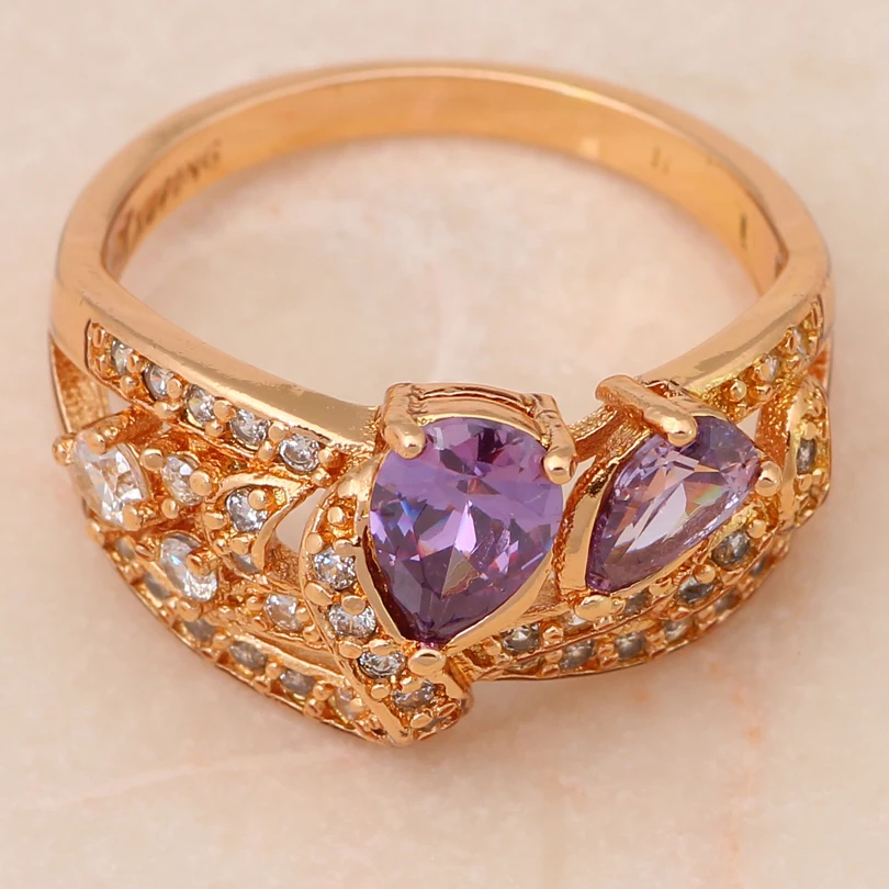 Кристалл золотого цвета здоровья модные ювелирные изделия без никеля и свинца