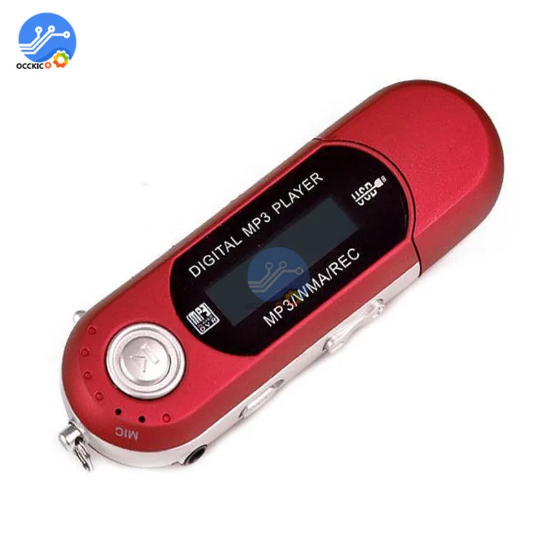 USB mp3 плеер цифровой ЖК дисплей поддержка TF карты 32 ГБ FM радио музыка Hi Fi MP3