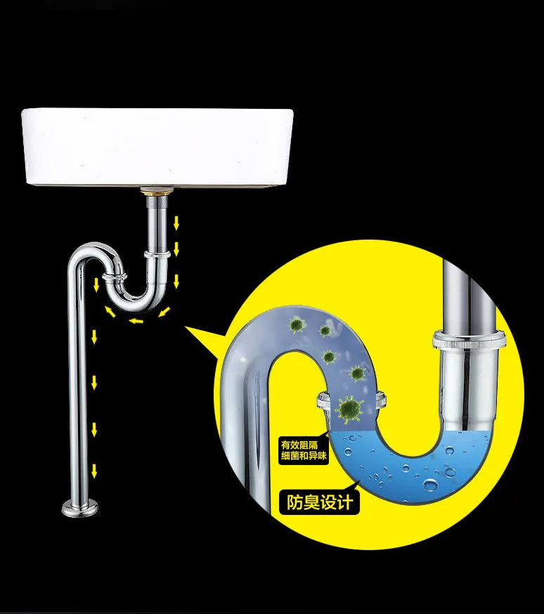 Раковина для ванной и кухни сантехника душа круглая раковина бутылок U trap сливная