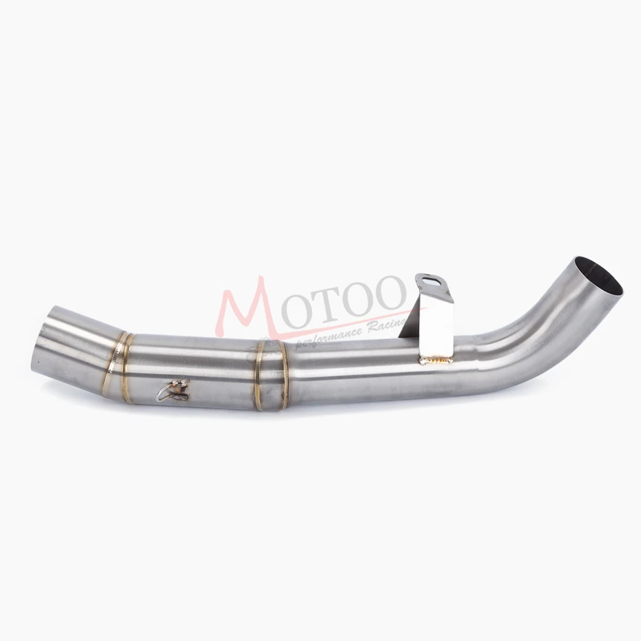 Motorcycle Exhaust Middle Connect Pipe Round Link Muffler Stainless Steel For Kawasaki Z1000 2007 2008 2009 | Автомобили и