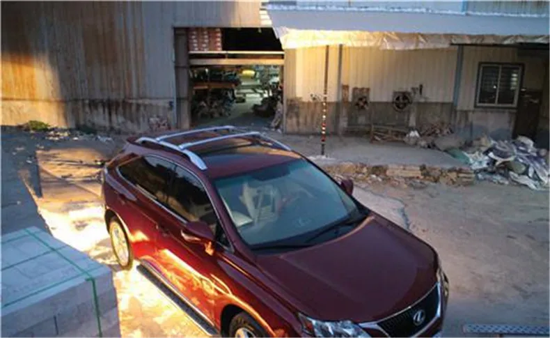 Для Lexus RX270 RX350 RX300 RX450h 2009- багажник на крышу, рейлинги, штанги для багажа, верхние поперечные стойки, рельсовые коробки, алюминиевый сплав