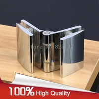 2pcs h59 brass glass to glass open inside hinge for 8 12mm 38 12 thickness glass polished chrome shower door hinge jf1214