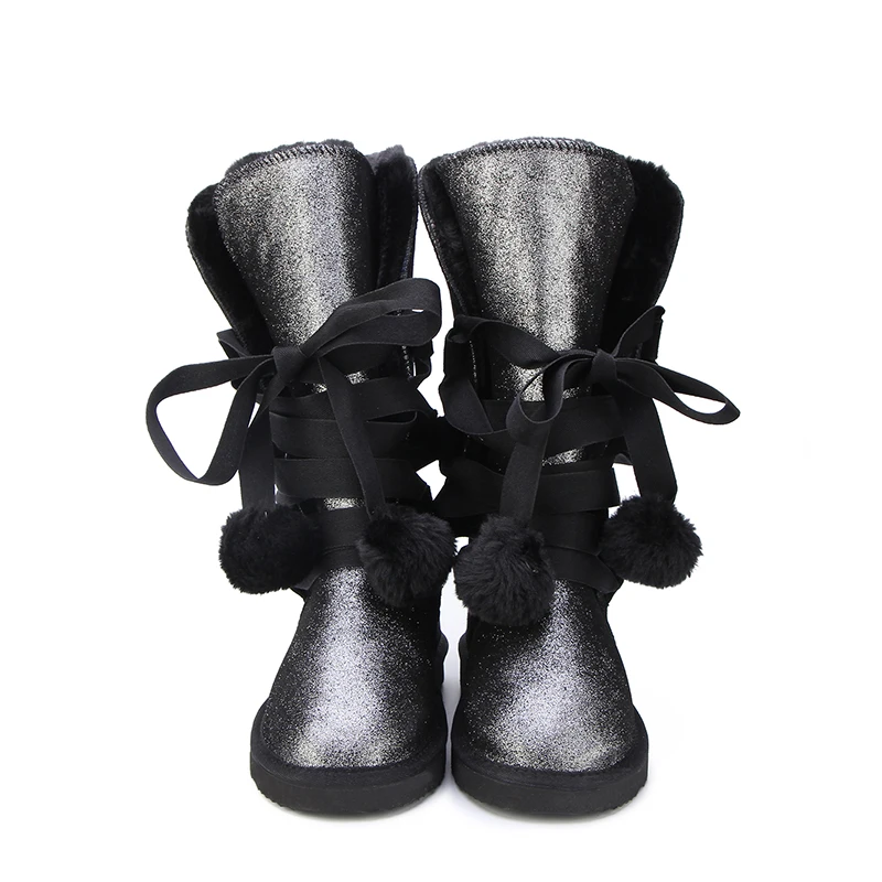 HABUCKN классические женские зимние ботинки кожа зимняя обувь ботинки bota feminina botas mujer zapatos Для женщин водонепроницаемые зимние ботинки