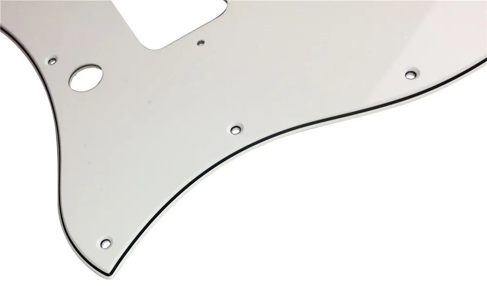 Pleroo Custom Guitar pickgaurd - For Standard SG Style With P90 Pickups pickguard Scratch Plate 3 Ply White | Спорт и развлечения