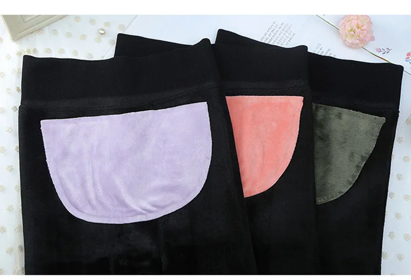 2018 Одежда для беременных женщин плотные бархатные штаны зимняя одежда Леггинсы