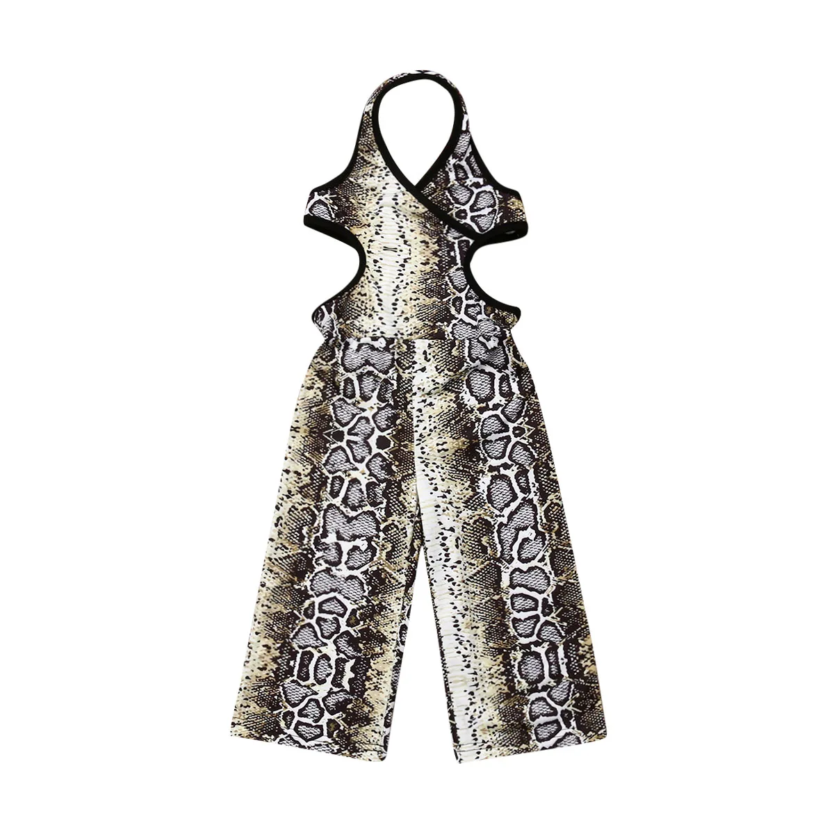 New Fashion Infant Kids Girls Romper Clothes Snake Ruffles Sleeveless One Piece Jumpsuits 6M-4Y