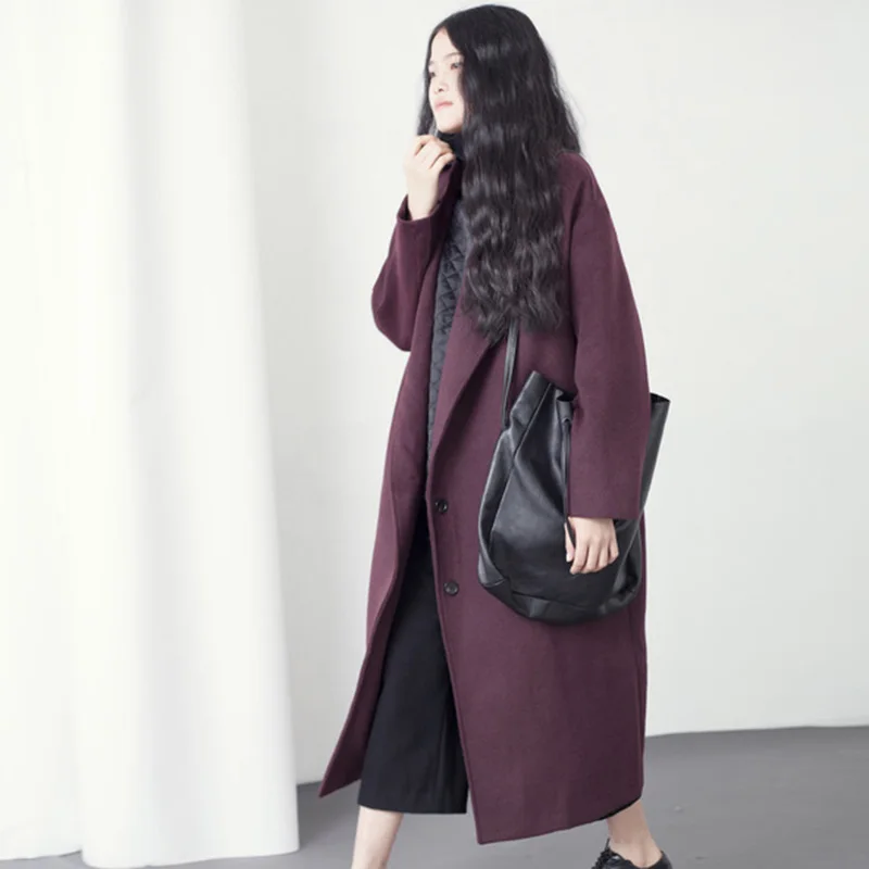 Бренд шерсть 2017 осеннее длинное пальто Макси женское элегантная женская одежда