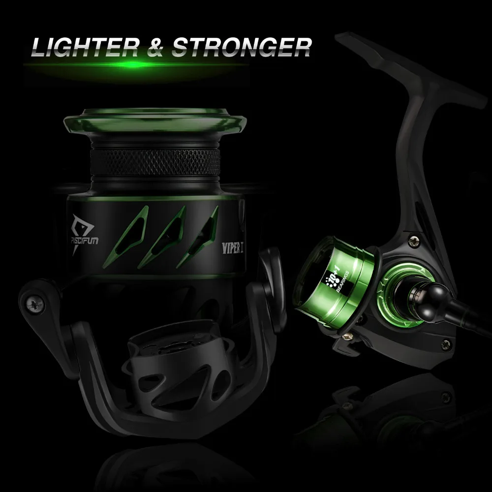 Piscifun Viper II Рыболовная катушка 1000 2000 3000 4000 Series плавной 6 2: 1 Шестерни соотношение 11