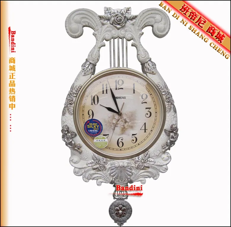 Лай шэн арфа искусства крупногабаритные настенные часы лицо карманные