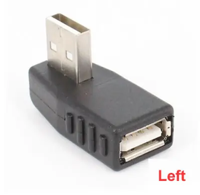 Разъем адаптера для ноутбука USB 2 0 A Male Female под углом 90 градусов