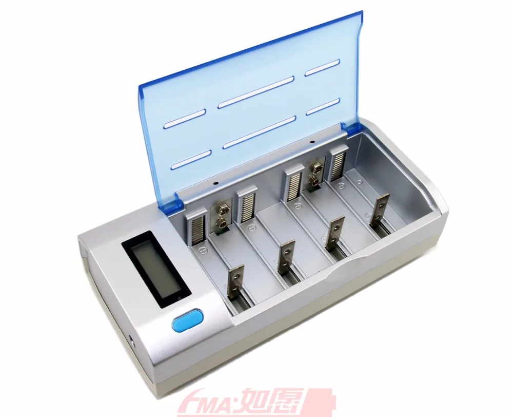Intelligent Smart Charger Discharger for Size D C SC A 4/5A AA 2/3AA 4/5AA AAA or 9V Ni-MH Ni-Cd Battery LCD display status | Электроника
